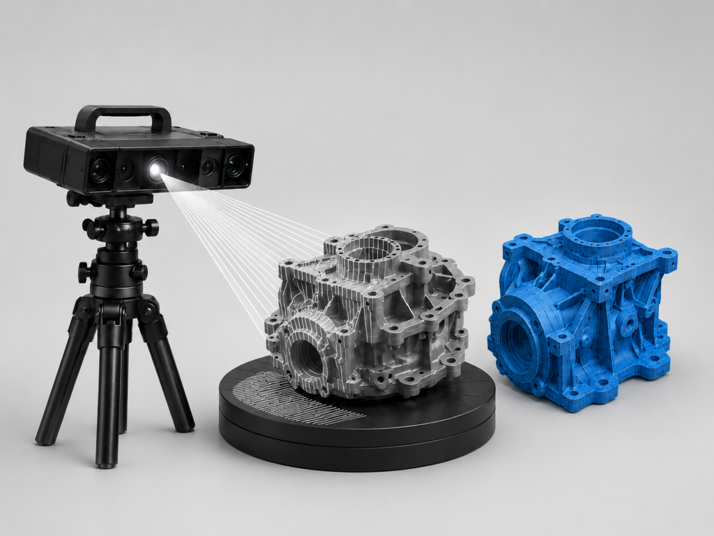 Skan 3D obiektu światłem strukturalnym